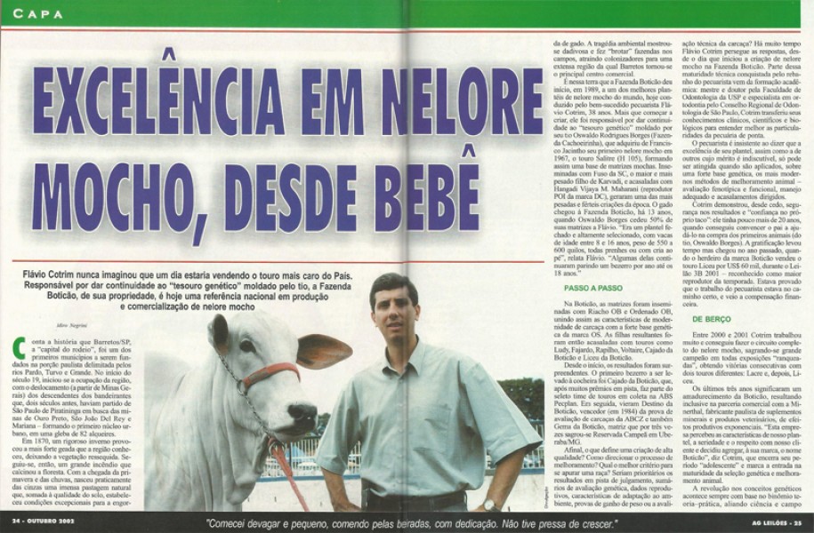 Reportagem de capa Revista AG